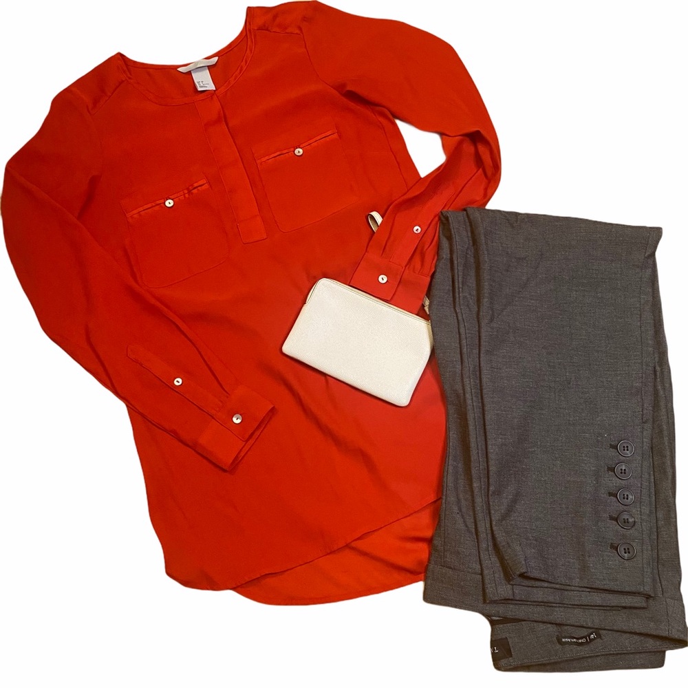 CHRISTMAS RED blouse, H&M, sz. 2